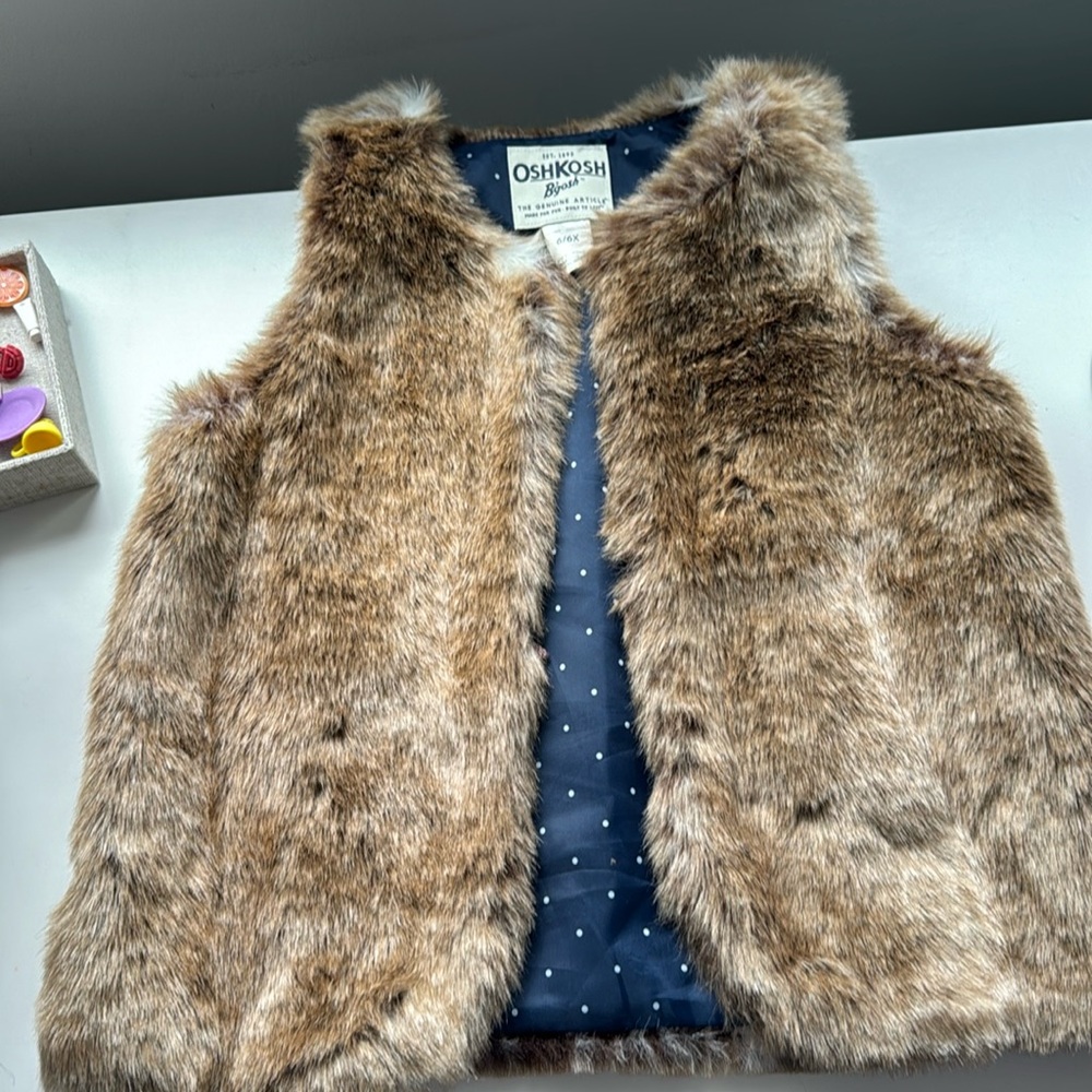 Faux Fur Girls Vest
